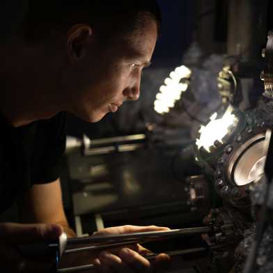A man at work