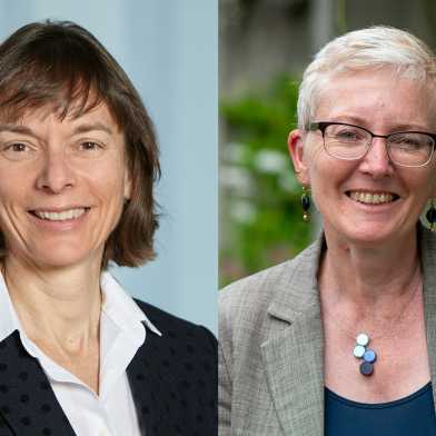 Portraits of Nicole Spaldin and Nina Buchmann